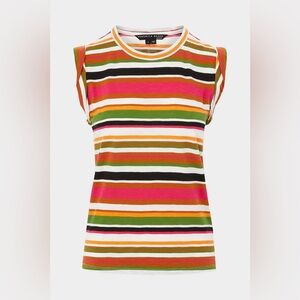 Veronica Beard Women's Dree Striped Muscle Tee